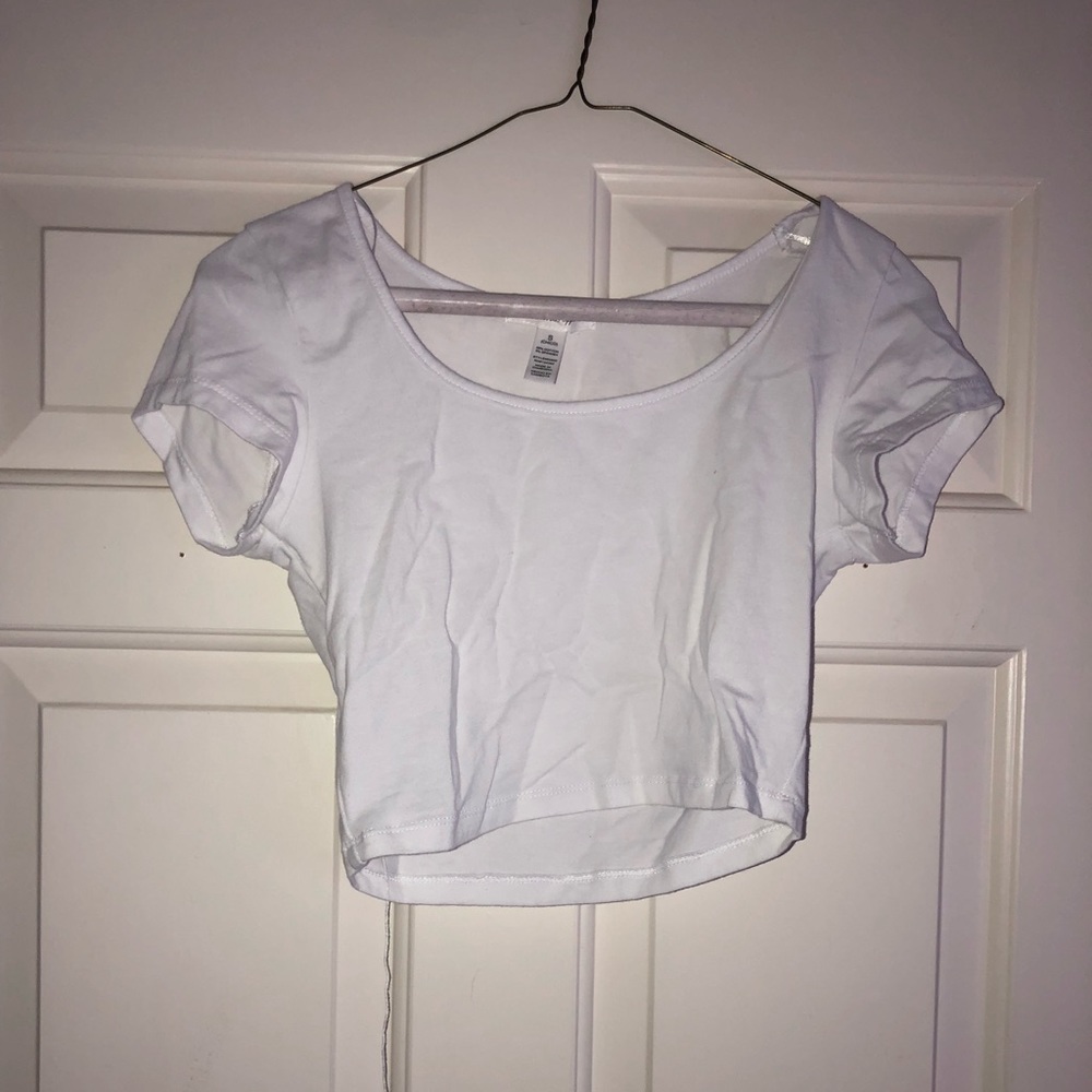 White crop top